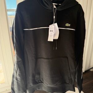 Lacoste Men's Black Sweatshirt with Logo